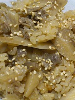 牛ごぼうご飯-レシピのメイン写真