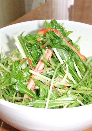簡単でおいしい!水菜のサラダ-レシピのメイン写真