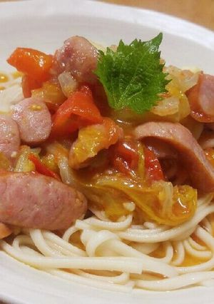 ☆トマトたっぷり♪さっぱり♪温うどん☆-レシピのメイン写真