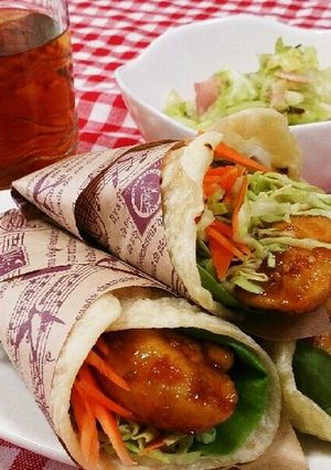 トルティーヤの照り焼きチキン-レシピのメイン写真