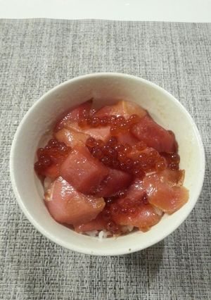 まぐろイクラ丼-レシピのメイン写真