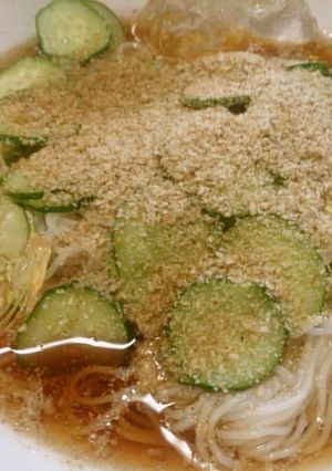 簡単♪きゅうりとすり胡麻たっぷりそうめん-レシピのメイン写真
