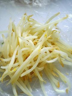 レンジで簡単♪洗い物なし♪ラップでもやし-レシピのメイン写真