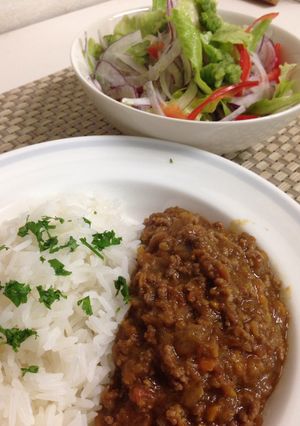レンジでキーマカレー-レシピのメイン写真