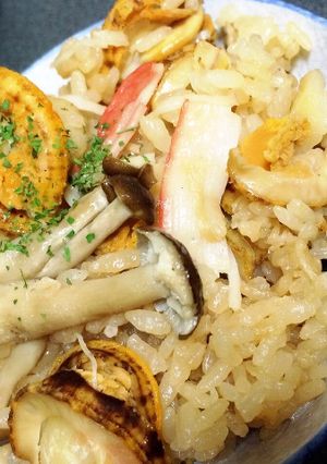 簡単!帆立バターの炊き込みご飯-レシピのメイン写真
