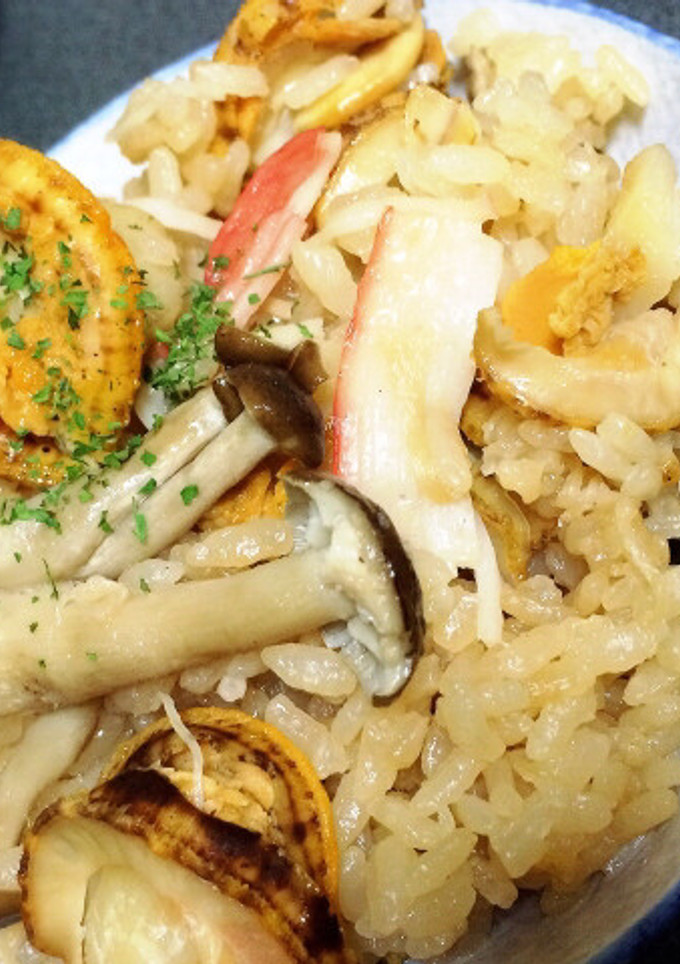 簡単！帆立バターの炊き込みご飯-レシピのメイン写真