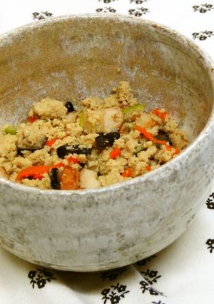 話題の粉豆腐の煎り煮-レシピのメイン写真