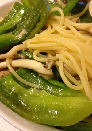 しめじとピーマンのパスタ-レシピのメイン写真