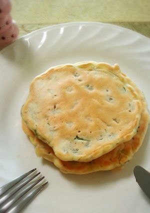 バジルが香る☆ポテトサラダのパンケーキ-レシピのメイン写真