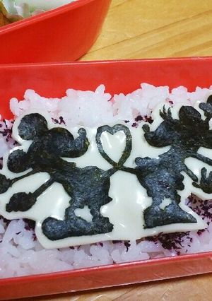 ミッキーとミニーの海苔アート-レシピのメイン写真