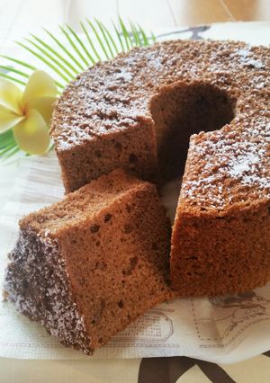 ホケミで簡単❗ココアチョコシフォンケーキ-レシピのメイン写真