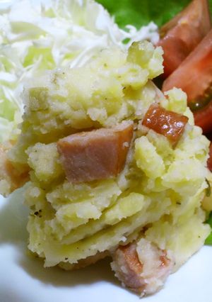 定番ポテトサラダ　ベーコンとピクルス-レシピのメイン写真