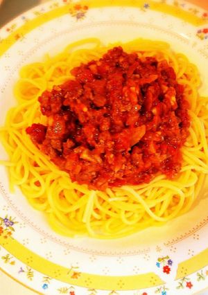 簡単!基本のトマトソースでミートソース♪-レシピのメイン写真