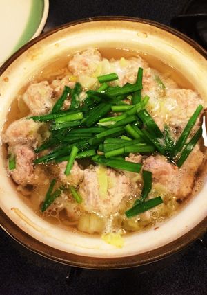 簡単 ズボラな鶏団子 鍋 夏用あっさり系-レシピのメイン写真
