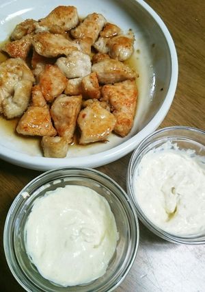 揚げずにチキン南蛮☆わさびマヨ&がりマヨ-レシピのメイン写真