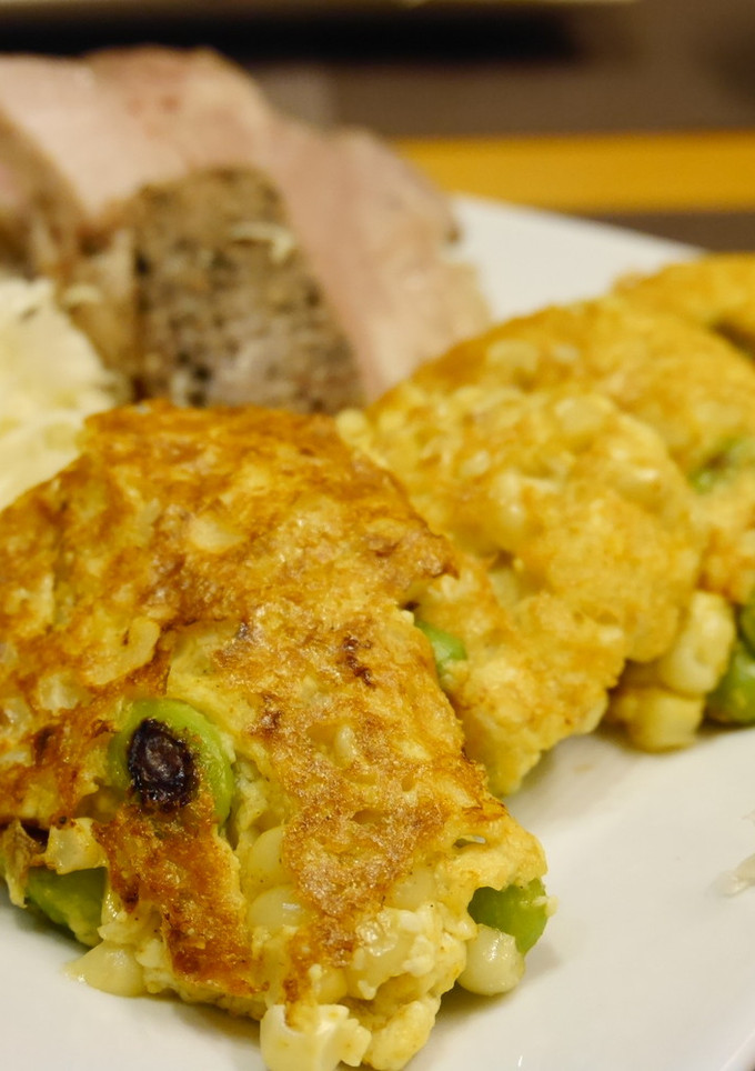 とうもろこしのふわふわ焼き★カレー味-レシピのメイン写真