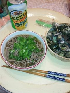 血管プラークダイエット食409(貝蕎麦)-レシピのメイン写真