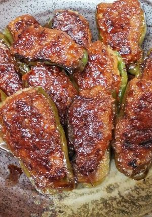 照り焼きピーマンバーグ-レシピのメイン写真