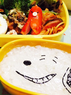 簡単すぎ!ラップに絵を描いてキャラ弁^^-レシピのメイン写真