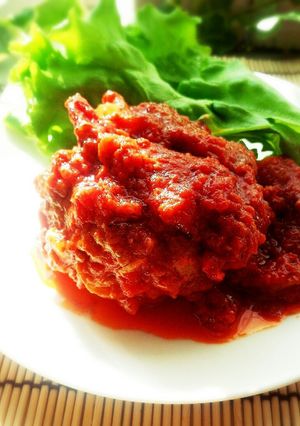 簡単！冷凍豆腐&もやし煮込みハンバーグ-レシピのメイン写真