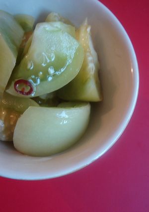 グリーントマトのピクルス-レシピのメイン写真