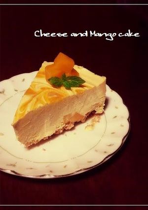 簡単マンゴーのアイスチーズケーキ♪-レシピのメイン写真