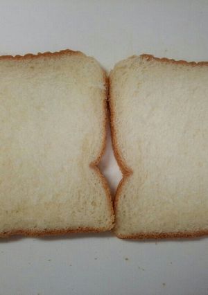 パンを2枚にスライス！-レシピのメイン写真