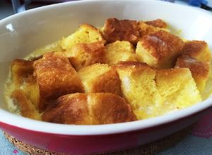 朝食に♪ 食パンで簡単パンプディング-レシピのメイン写真