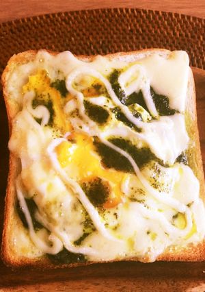 卵バジルトースト-レシピのメイン写真