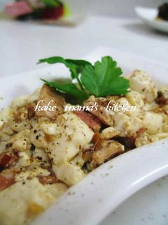 豆腐♥♡ベーコン炒め-レシピのメイン写真