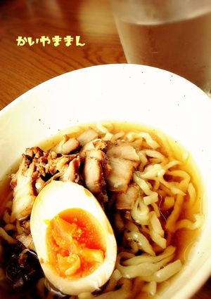 夏休みランチ！角煮とおいしい卵のラーメン-レシピのメイン写真