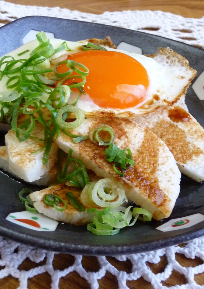 ✜月見☽焼き山芋✜目玉焼きのっけ♪-レシピのメイン写真