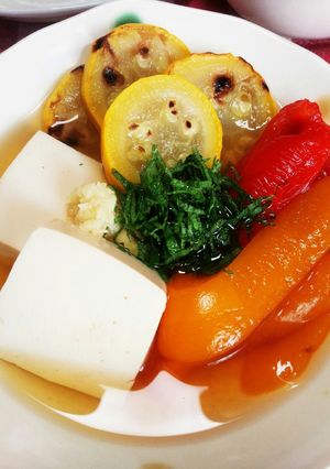 簡単！パプリカと豆腐で夏の冷たい煮浸し♪-レシピのメイン写真