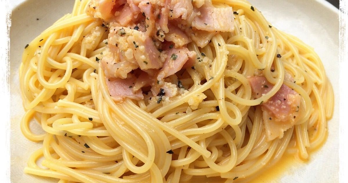 混ぜるだけ簡単手抜きカルボナーラ by cook☆244☆ 【クックパッド