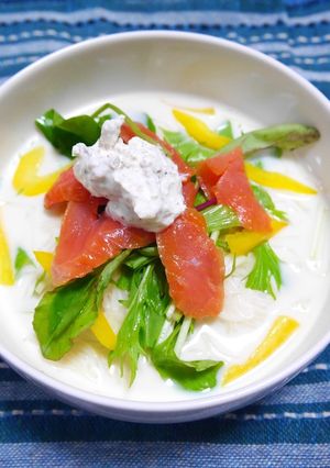 ひんやり豆乳コンソーメン-レシピのメイン写真