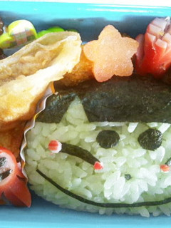 妖怪ウオッチ【ざしきわら神】キャラ弁-レシピのメイン写真