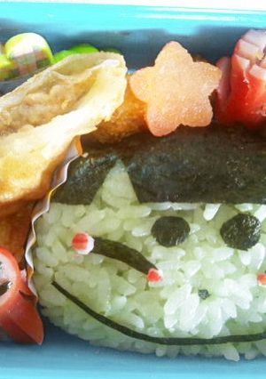 妖怪ウオッチ【ざしきわら神】キャラ弁-レシピのメイン写真