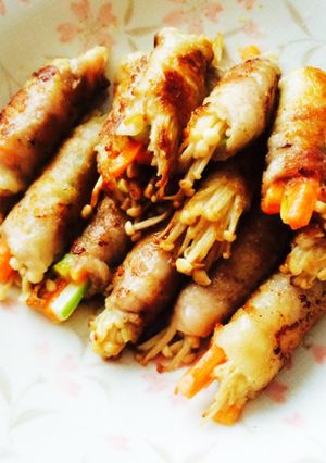 残り野菜の豚肉巻きロール-レシピのメイン写真