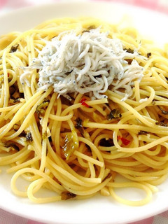 釜揚げしらすと高菜のパスタ-レシピのメイン写真