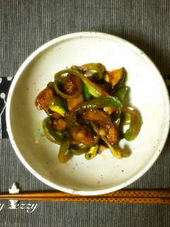 簡単!10分で!茄子とピーマンの味噌炒め-レシピのメイン写真