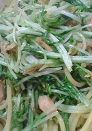簡単！ツナと水菜のしゃきしゃきパスタ-レシピのメイン写真