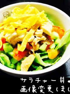 ササミと野菜のサラチャー丼-レシピのメイン写真