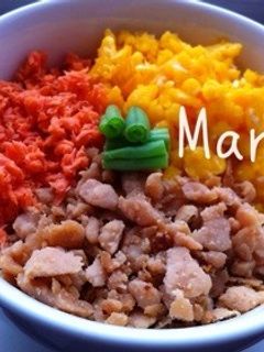 冷凍ストックOK☆鶏そぼろで☆三色丼-レシピのメイン写真
