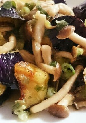 茄子としめじのおろし炒め-レシピのメイン写真