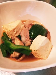ピーマンと豆腐の炒め煮-レシピのメイン写真