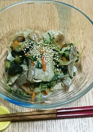 野菜も食べられる！まぜそば風そうめん♪-レシピのメイン写真
