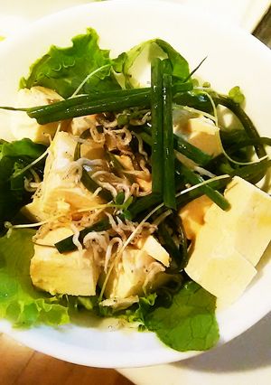 ネギと豆腐のトスサラダ-レシピのメイン写真