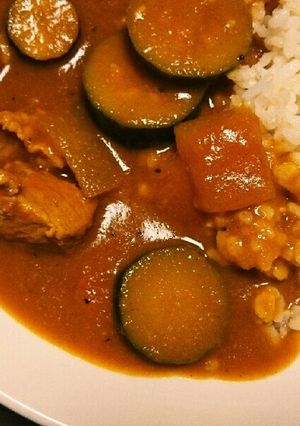 甘いけどスパイシー！本格的スイカレー-レシピのメイン写真
