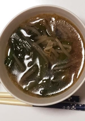 ☆もやしとニラの簡単スープ☆-レシピのメイン写真