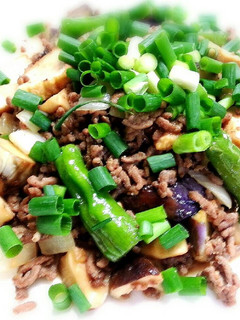 ナスとひき肉の甘味噌炒め-レシピのメイン写真